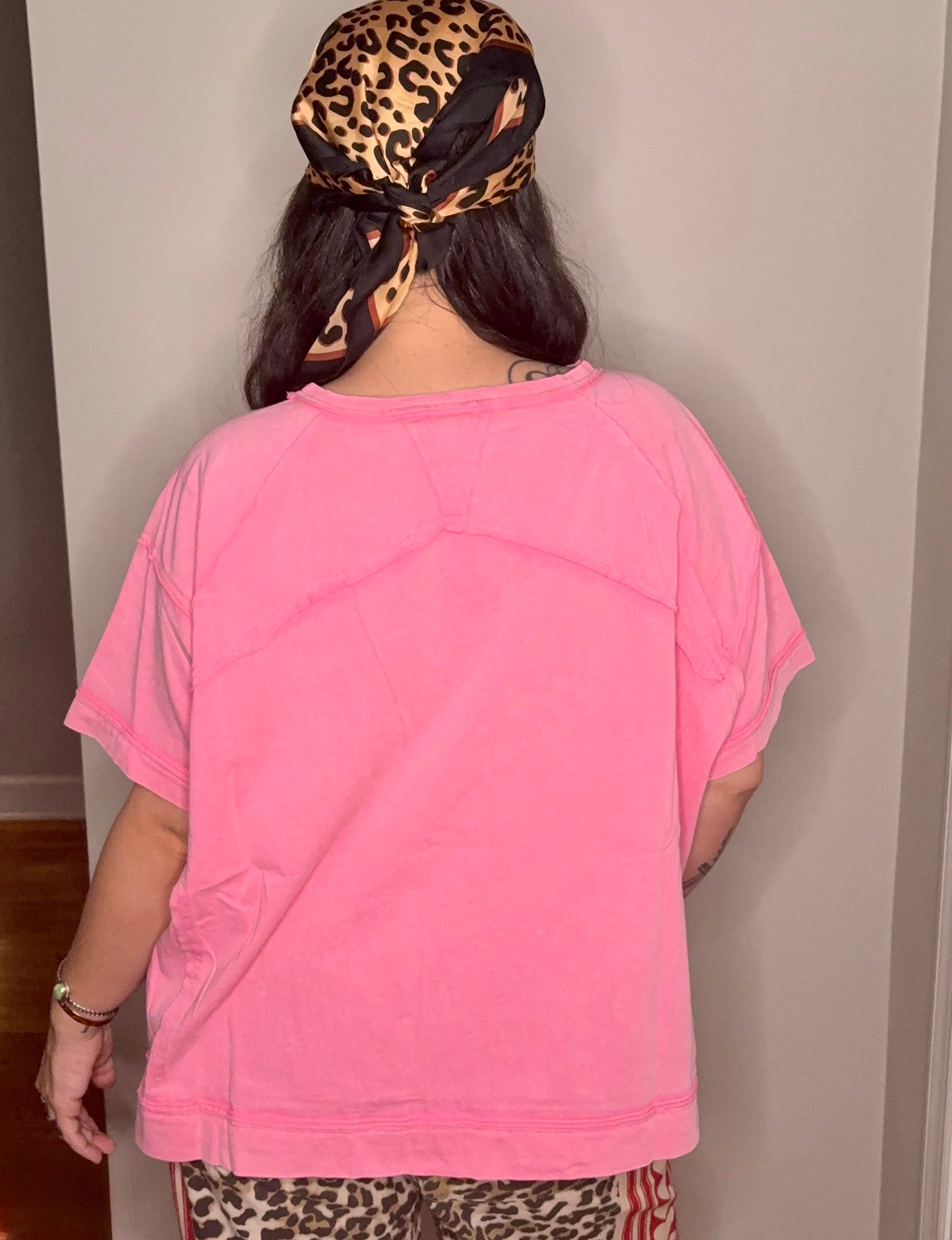 Pretty in Pink Oversized Tee