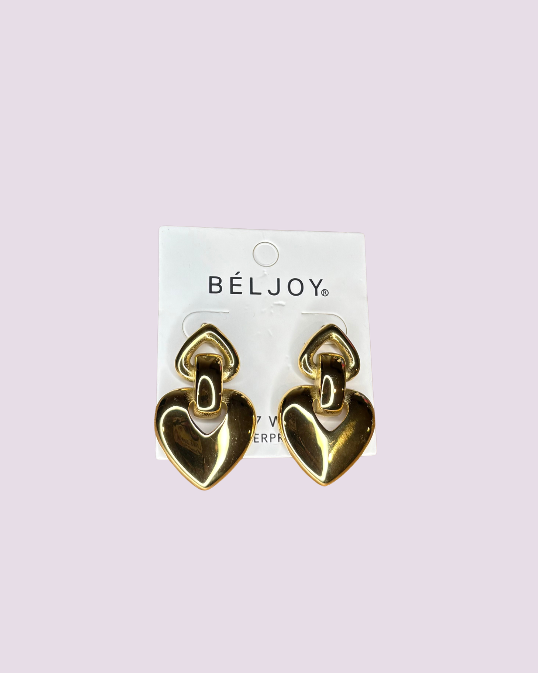 The London West Heart Earrings - Gold