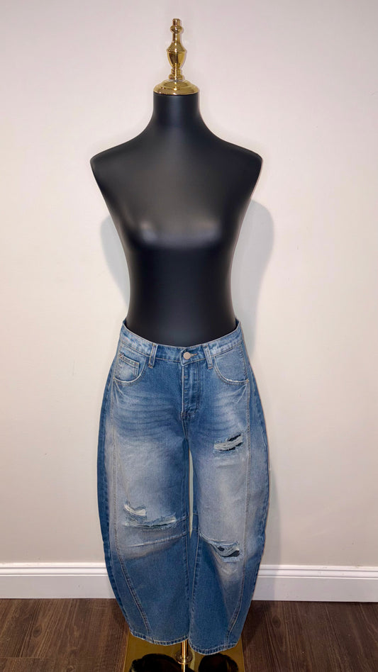 The Downtown Barrel Jeans