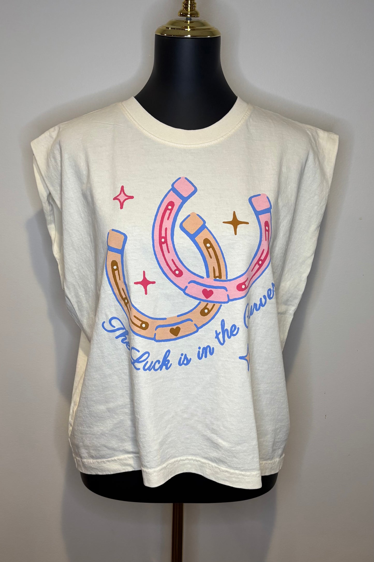 The Luck Is in the Curves Boxy Tank