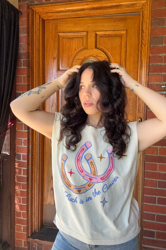 The Luck Is in the Curves Boxy Tank