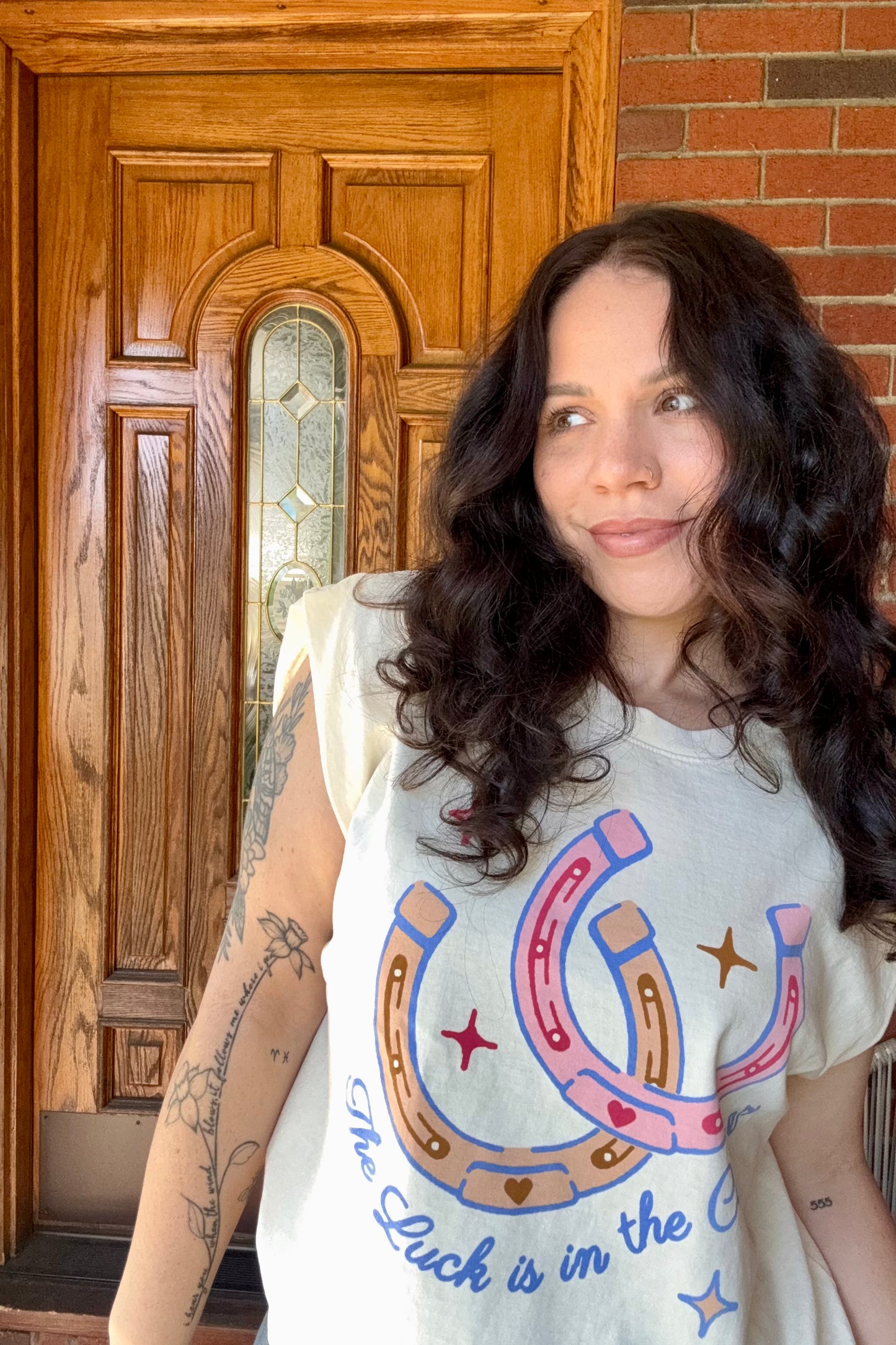 The Luck Is in the Curves Boxy Tank