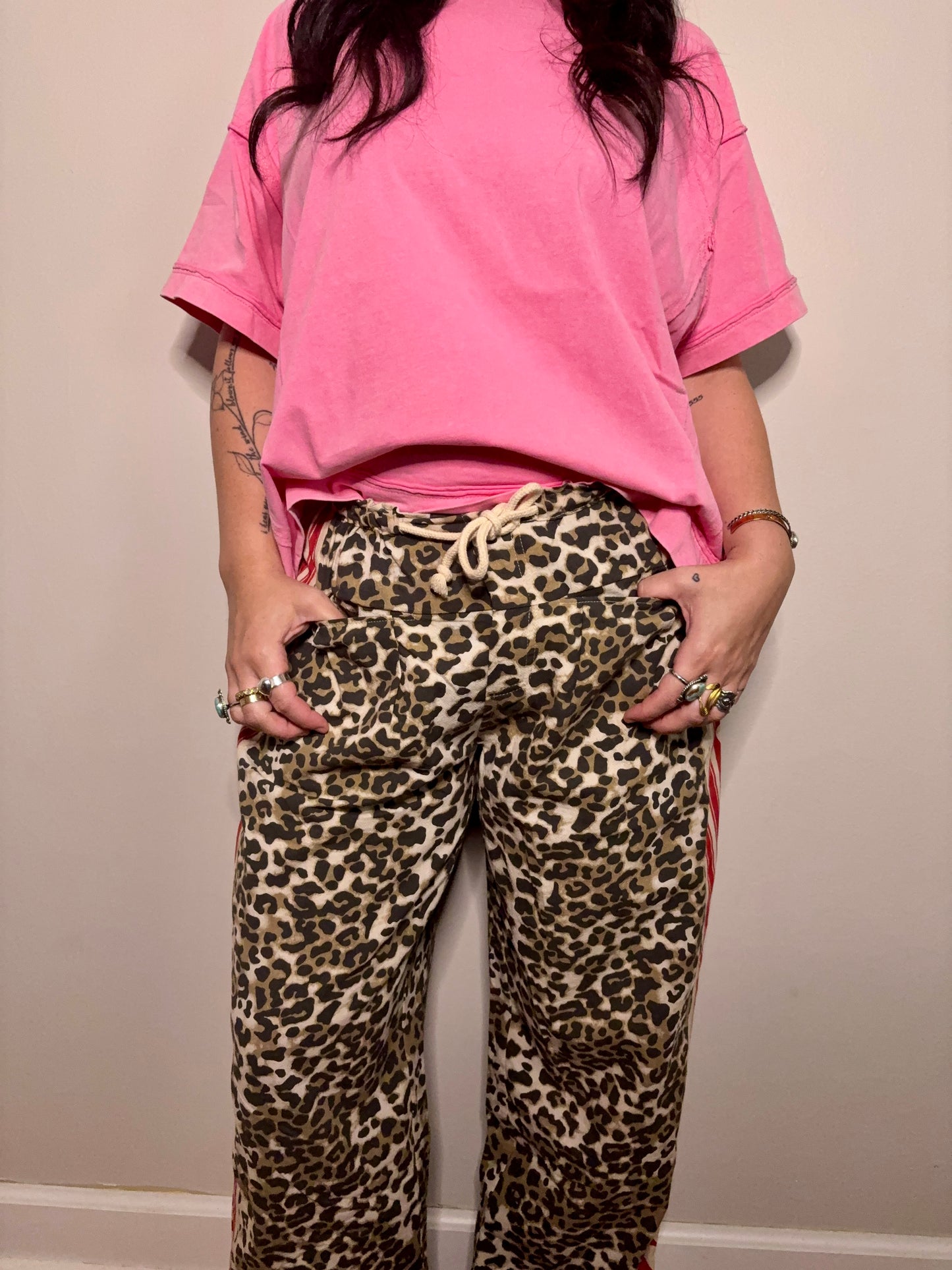 Leopard Heart Pants