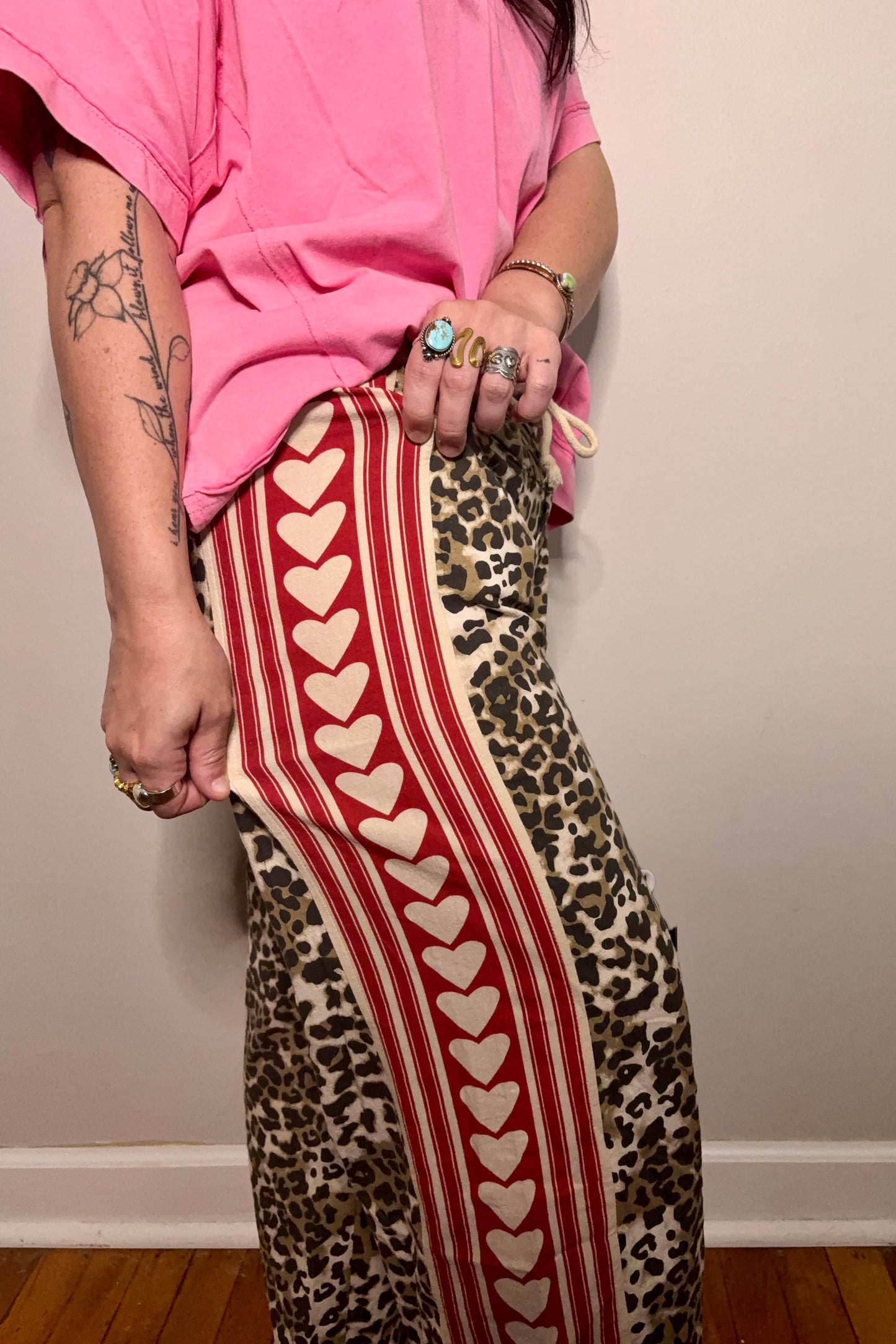 Leopard Heart Pants