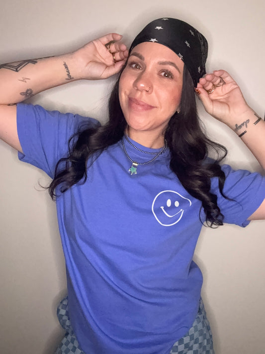 Happy Blue Positivi-Tee ◡̈